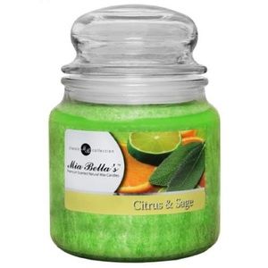 Citrus & Sage Mia Bellas 16 oz Natural Palm Wax Candle